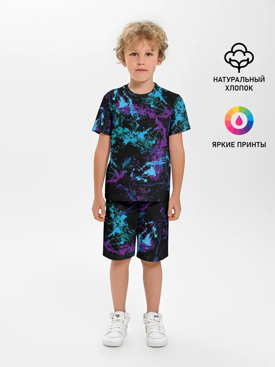 Детская пижама с шортами / Брызги
