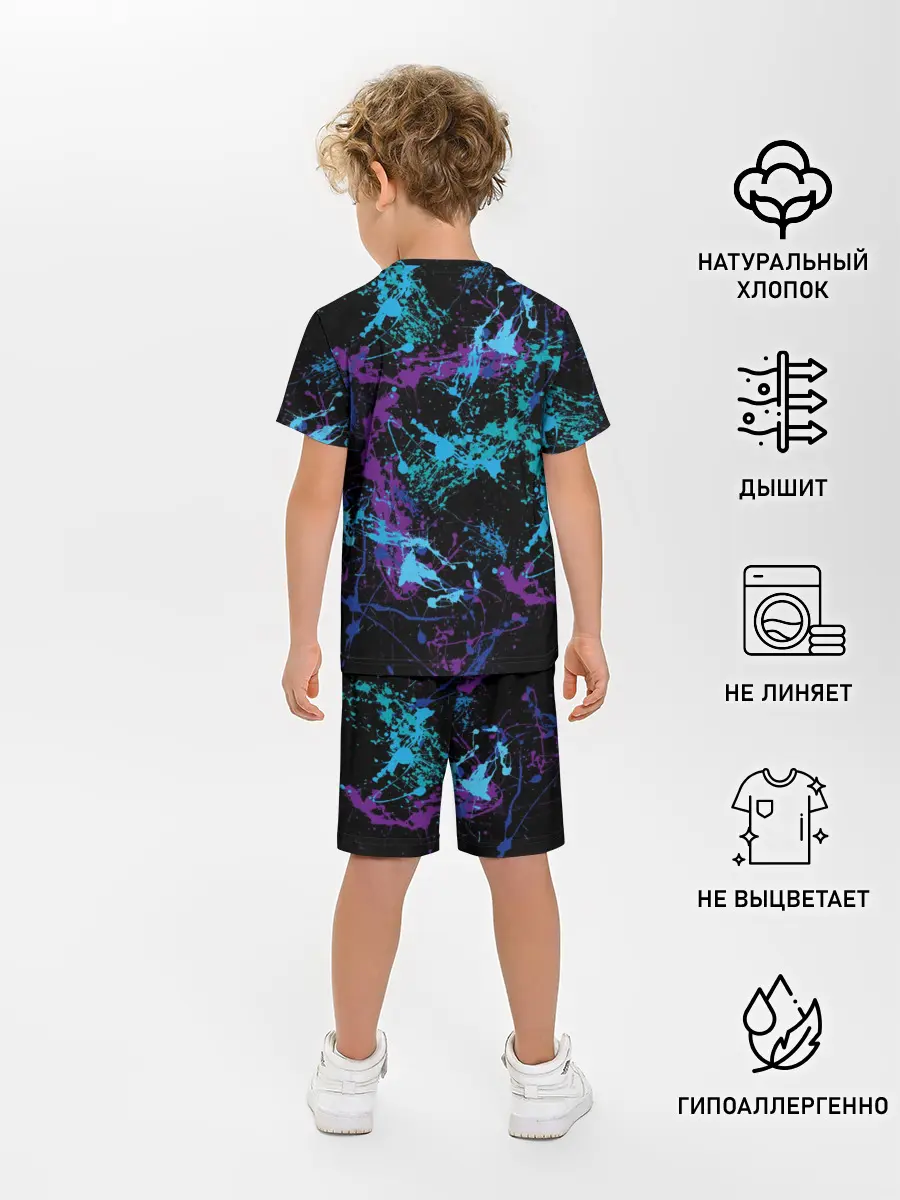 Детская пижама с шортами / Брызги