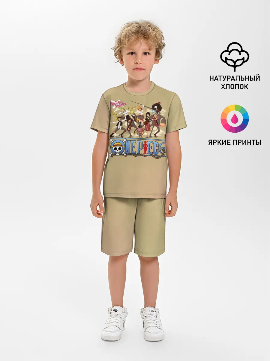 Детская пижама с шортами / Пираты Соломенной Шляпы | One Piece