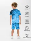 Детская пижама с шортами / ОГОНЬ BLUE
