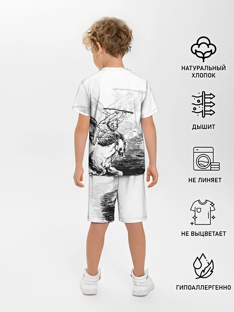 Детская пижама с шортами / A demon on a horse