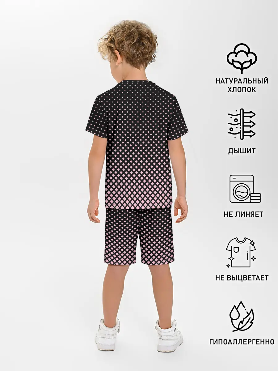 Детская пижама с шортами / Ромбы