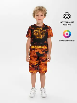 Детская пижама с шортами / RAMMSTEIN