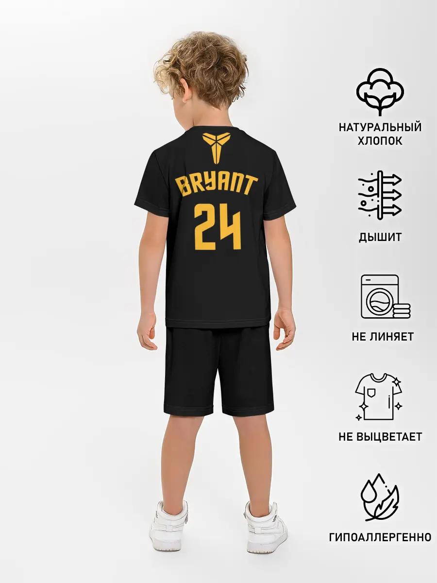 Детская пижама с шортами / Kobe Bryant black mamba