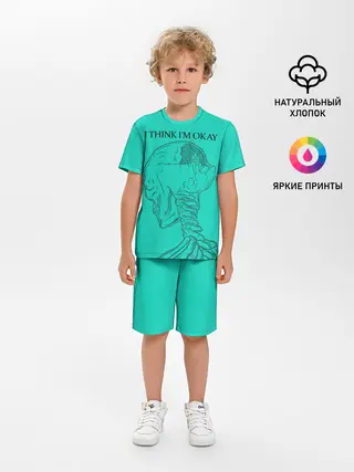 Детская пижама с шортами / I think Im okay
