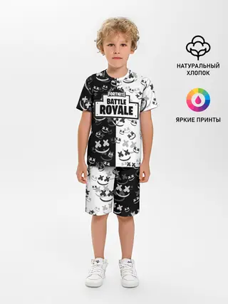 Детская пижама с шортами / Fortnite & Marshmello