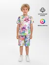 Детская пижама с шортами / Цветы