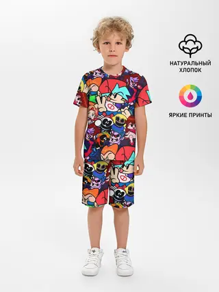 Детская пижама с шортами / Friday Night Funkin