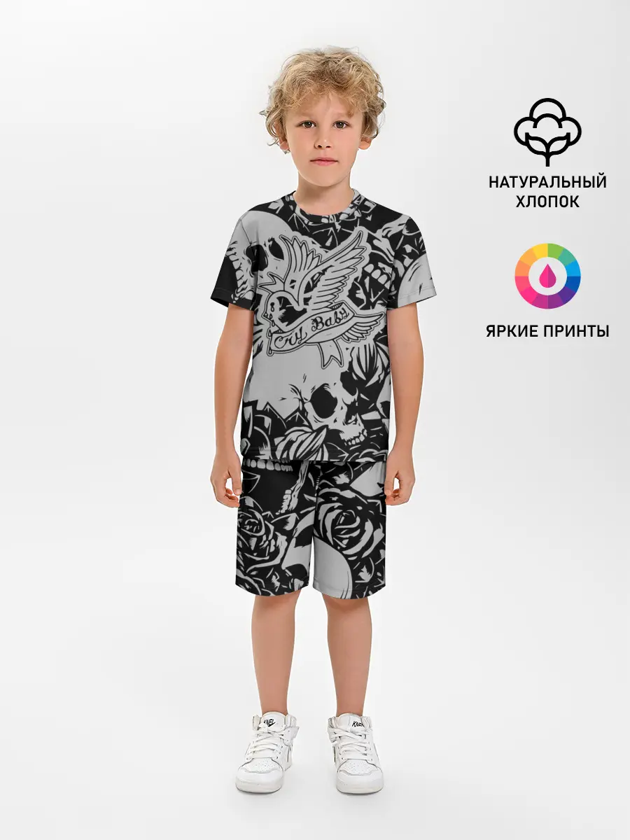 Детская пижама с шортами / Lil Peep