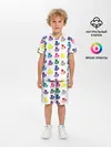 Детская пижама с шортами / Узор из котов