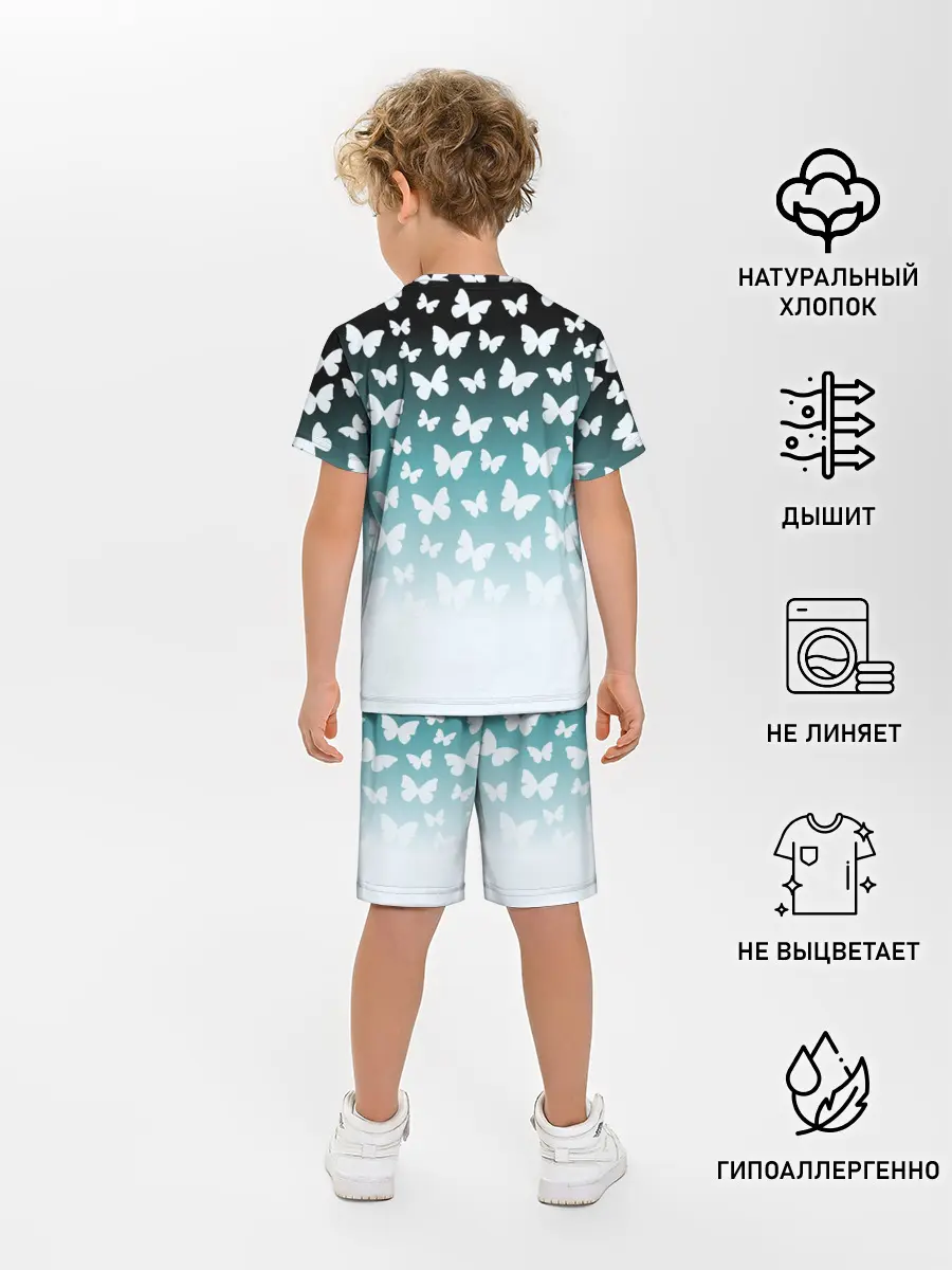 Детская пижама с шортами / Бабочки