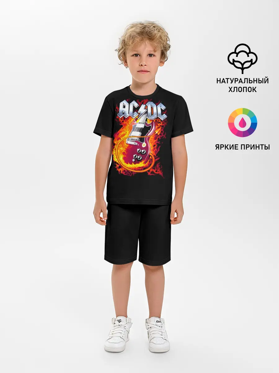 Детская пижама с шортами / AC/DC