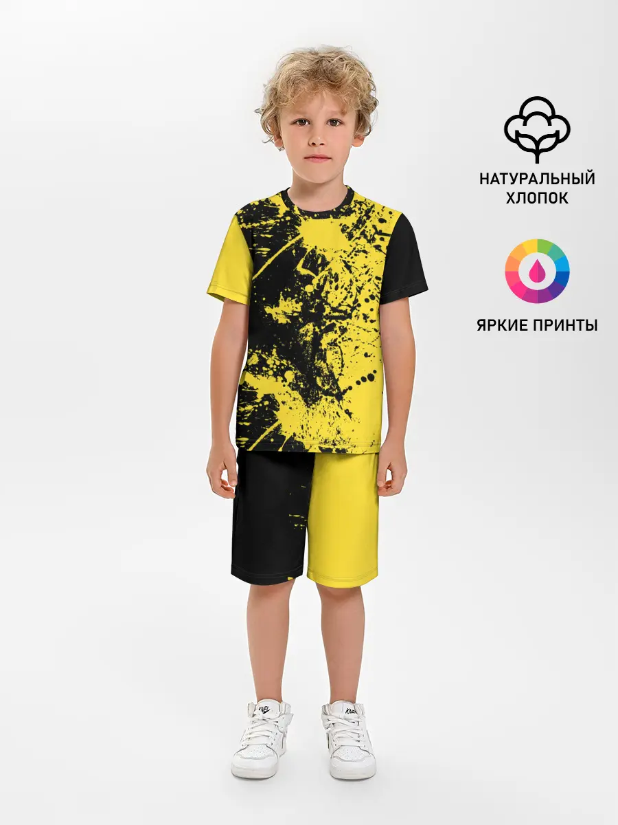 Детская пижама с шортами / Ночное солнце