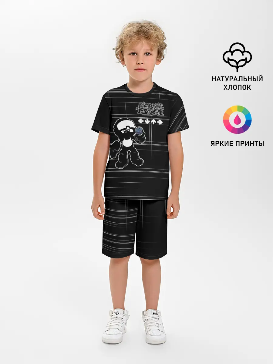 Детская пижама с шортами / tankmen friday night funkin