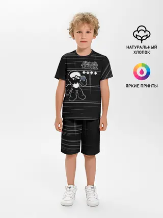 Детская пижама с шортами / tankmen friday night funkin