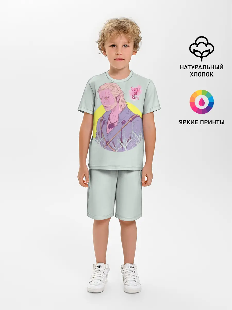 Детская пижама с шортами / Geralt of Rivia | Ведьмак