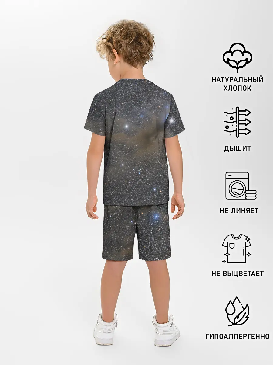 Детская пижама с шортами / Звездный космос
