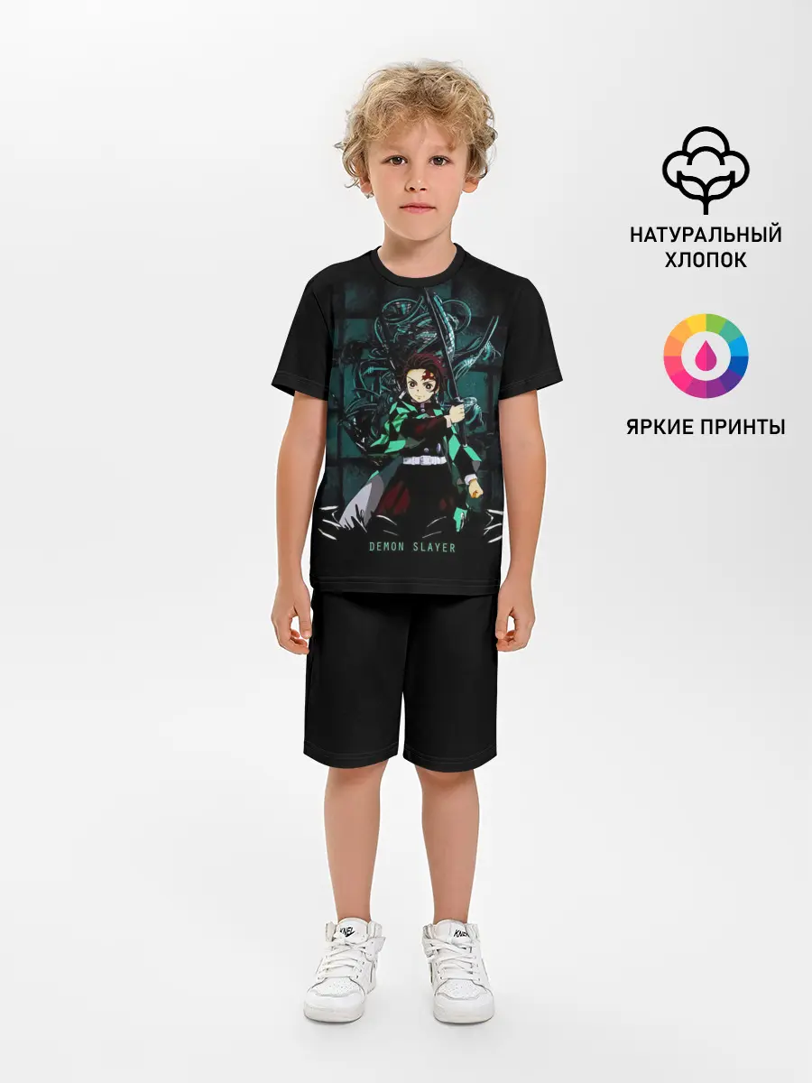 Детская пижама с шортами / Demon Slayer: Kimetsu no Yaiba