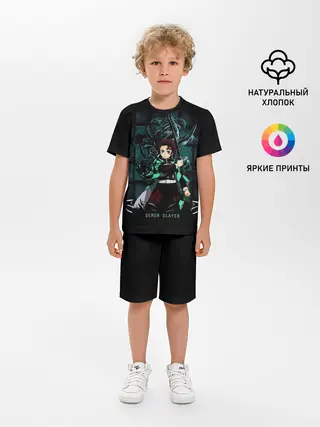 Детская пижама с шортами / Demon Slayer: Kimetsu no Yaiba