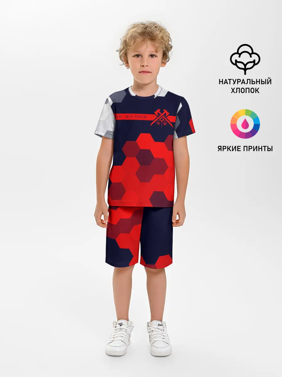 Детская пижама с шортами / New World - Соты