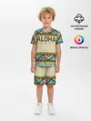 Детская пижама с шортами / АЛОХА ГАВАЙИ, ALOHA, SUMMER
