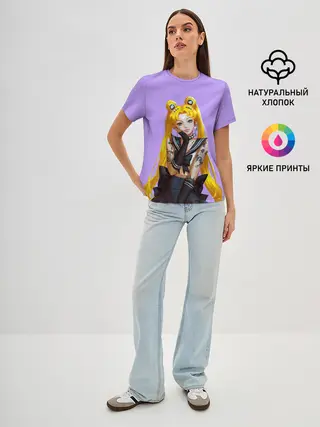 Женская базовая футболка / SAILOR MOON