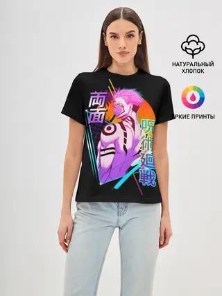 Женская базовая футболка / Jujutsu Kaisen , Сукуна