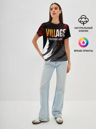 Женская базовая футболка / RESIDENT EVIL 8 VILLAGE