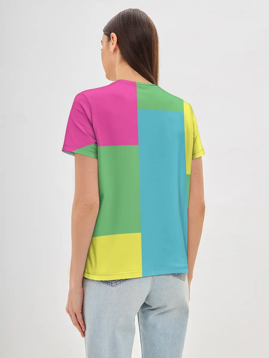 Женская базовая футболка / Яркий Кот