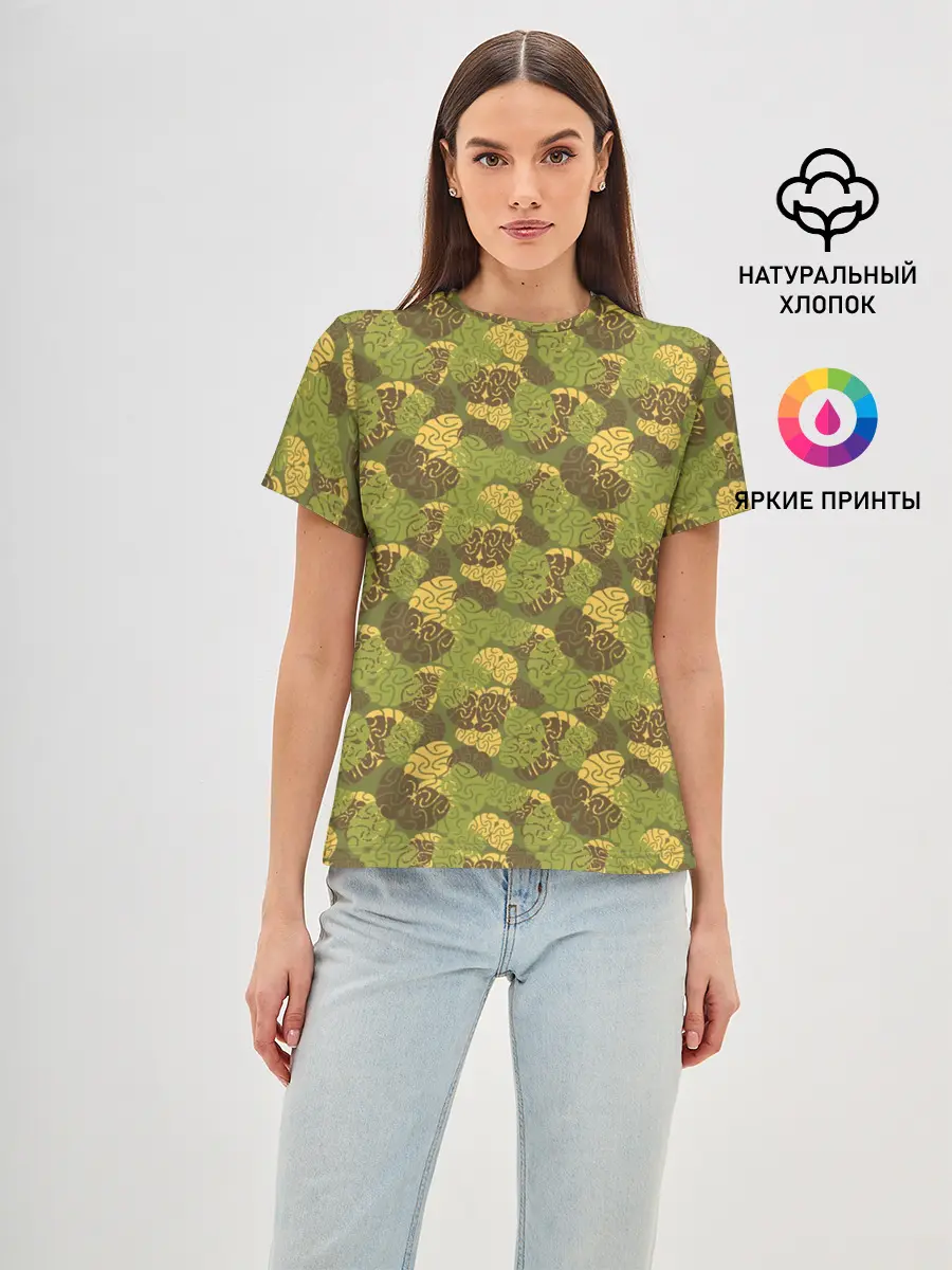 Женская базовая футболка / Мозги