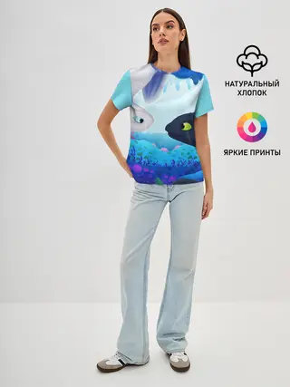 Женская базовая футболка / Приручить Дракона