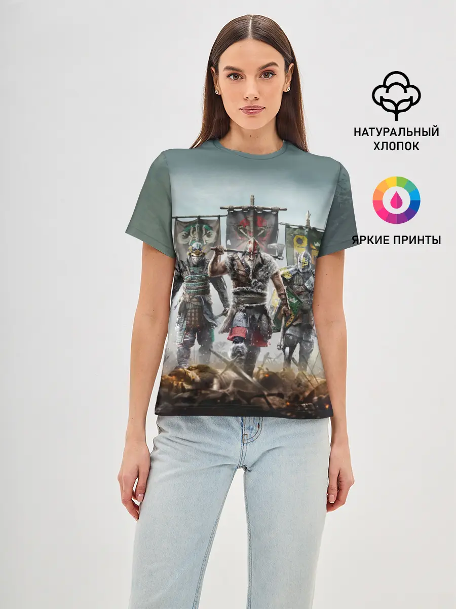 Женская базовая футболка / For Honor