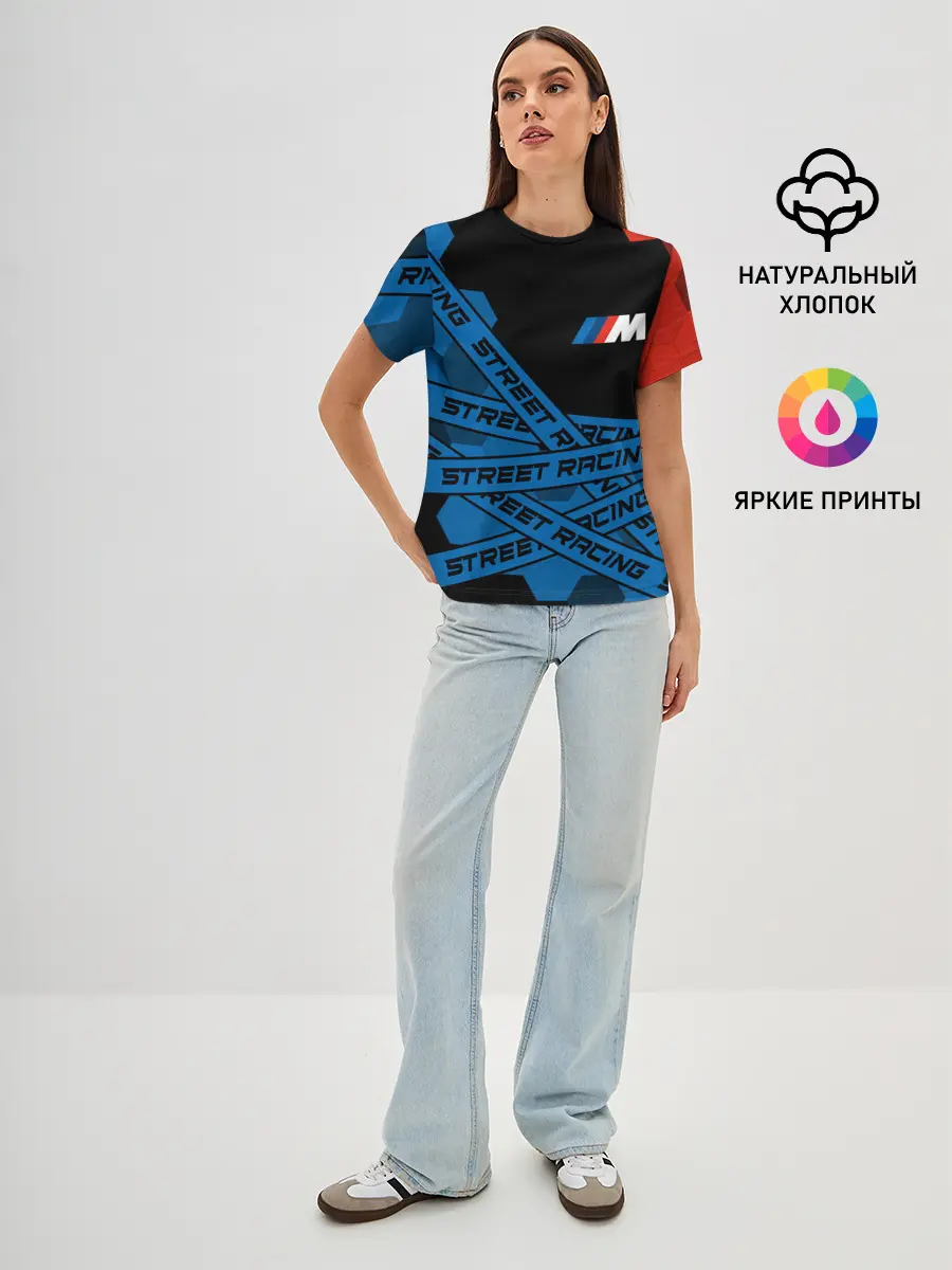 Женская базовая футболка / BMW - Racing