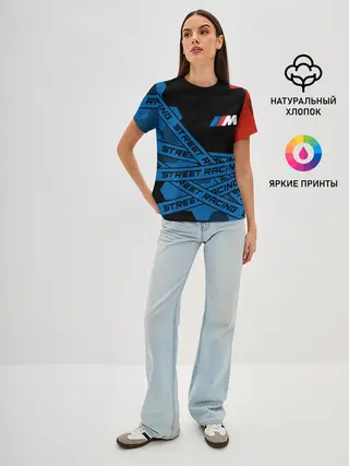 Женская базовая футболка / BMW - Racing