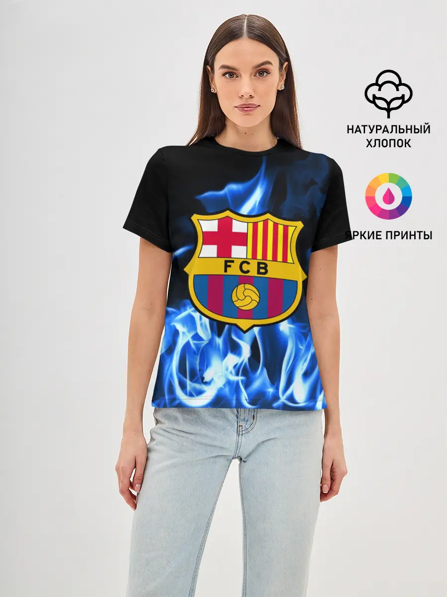 Женская базовая футболка / BARCELONA