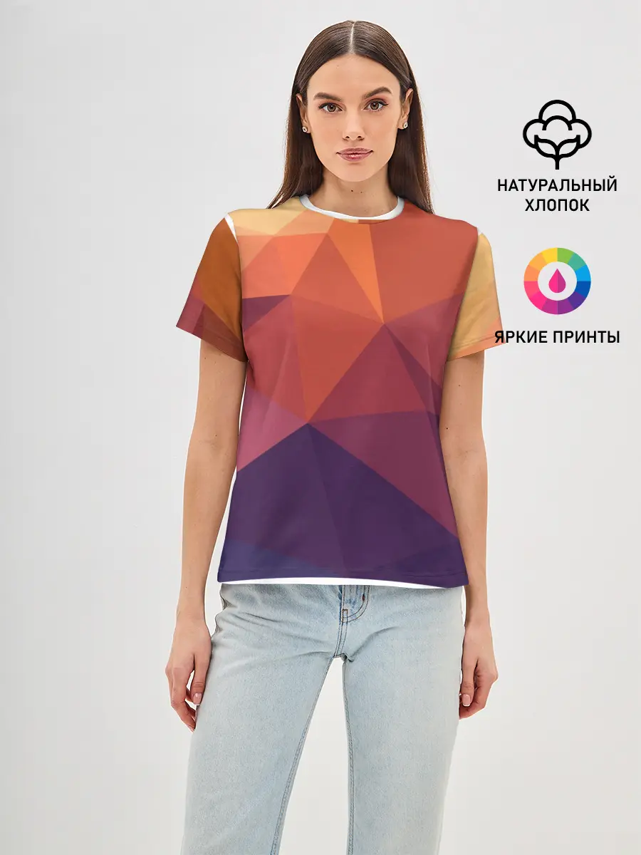 Женская базовая футболка / Грани