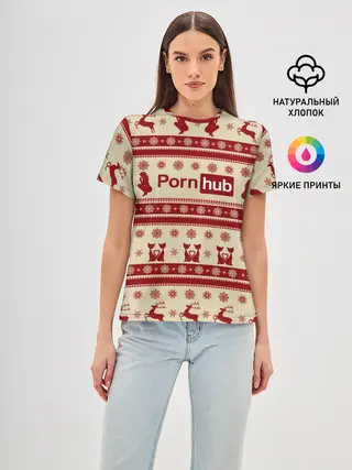 Женская базовая футболка / Pornhub