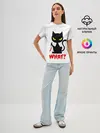 Женская базовая футболка / What Cat