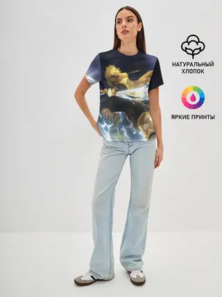 Женская базовая футболка / Зиницу Агацума Бог ГРОМА