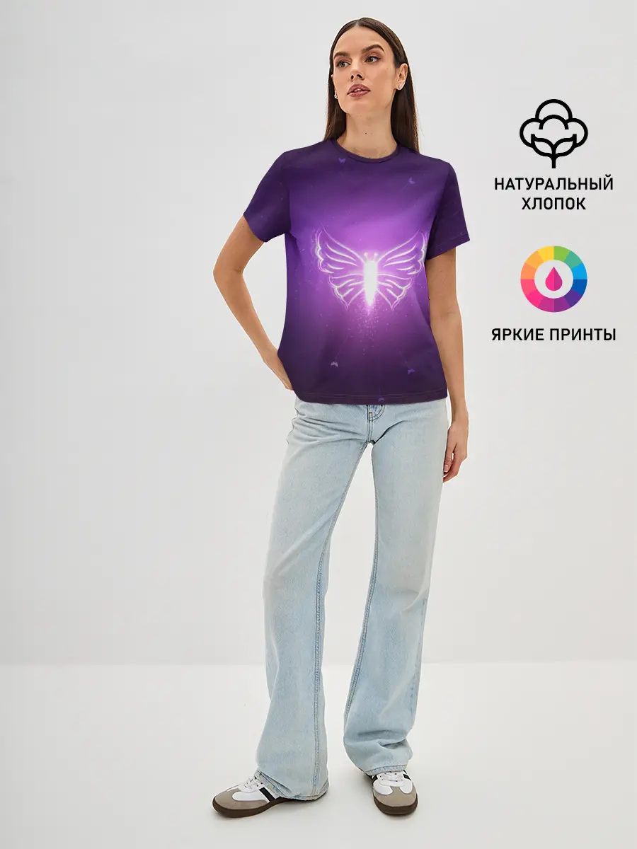 Женская базовая футболка / Бабочка
