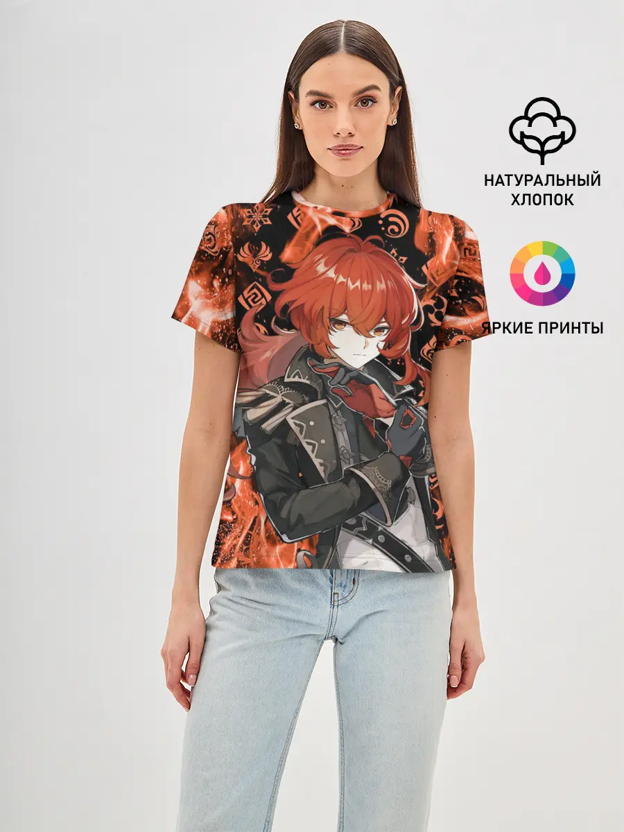 Женская базовая футболка / DILUC