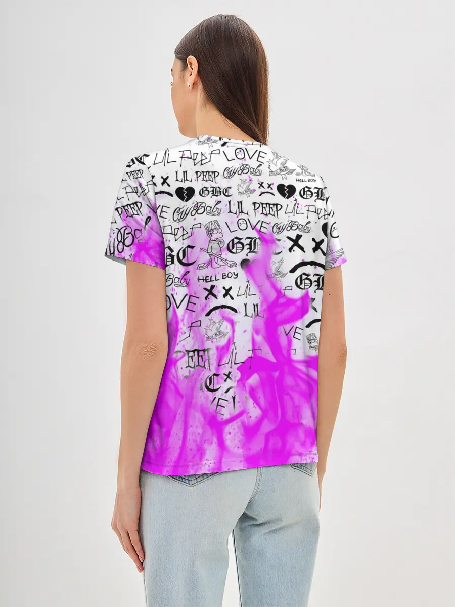 Женская базовая футболка / CRY BABY LIL PEEP