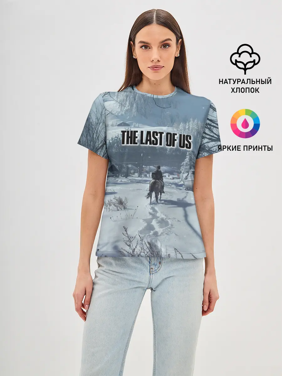 Женская базовая футболка / Элли в деревне