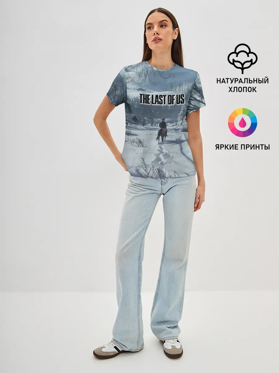 Женская базовая футболка / Элли в деревне