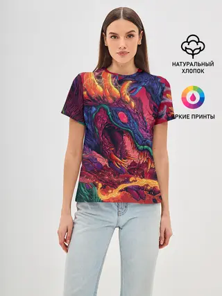 Женская базовая футболка / HYPER BEAST | СКОРОСТНОЙ ЗВЕРЬ