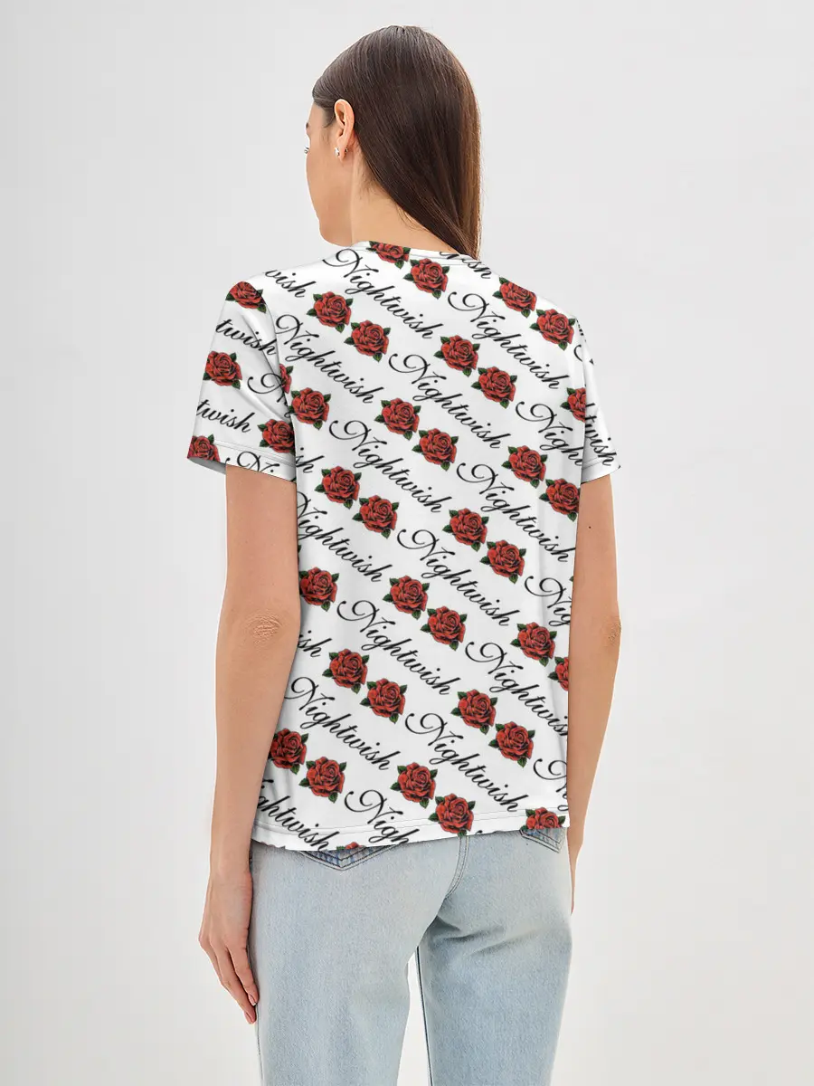 Женская базовая футболка / Nightwish Roses / Найтвиш