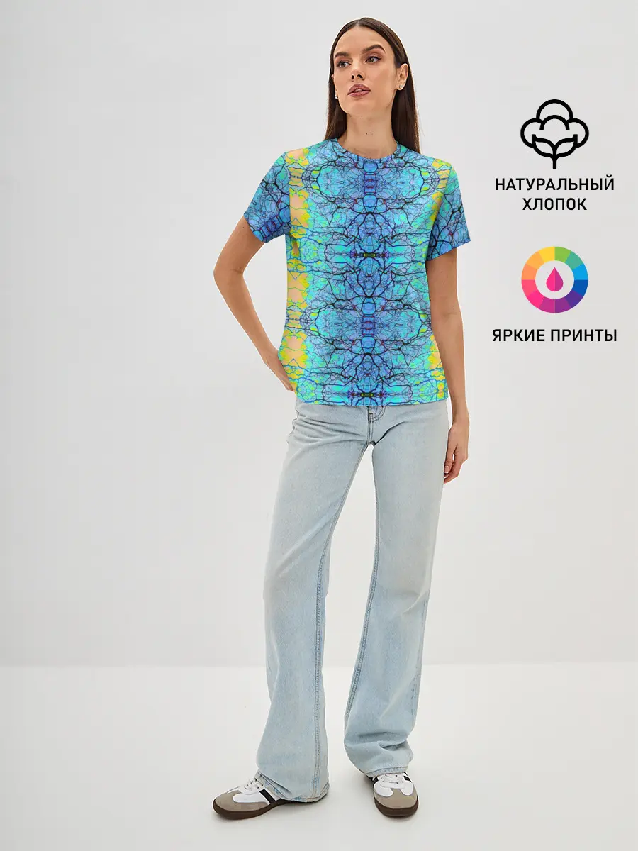 Женская базовая футболка / Психоделика