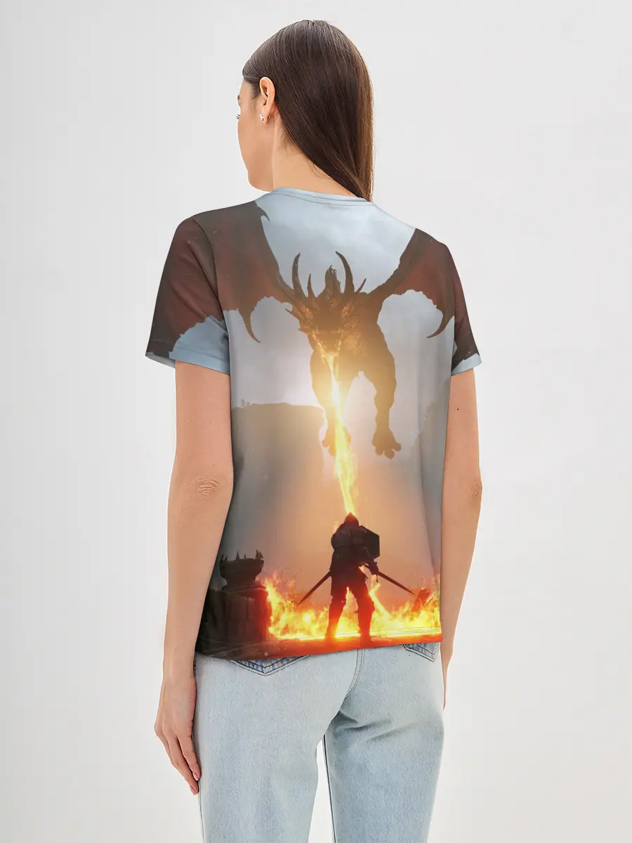 Женская базовая футболка / Demons Souls