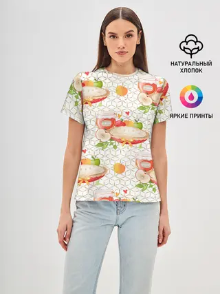 Женская базовая футболка / Яблочный пирог