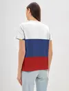 Женская базовая футболка / Россия Триколор